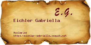 Eichler Gabriella névjegykártya